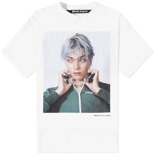 Palm Angels x David Sims Oversized Photo Print T-Shirt XS White Black NWT